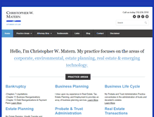 Tablet Screenshot of maternlaw.com